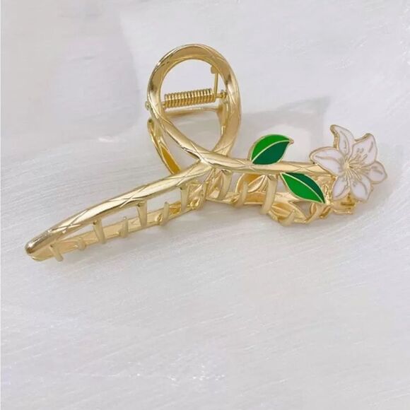 Floral Hair Clip A1171 - Picture 1 of 3